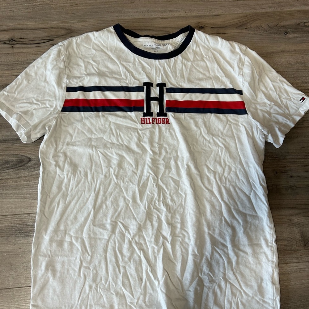 Tommy Hilfiger White Short Sleeve Tee